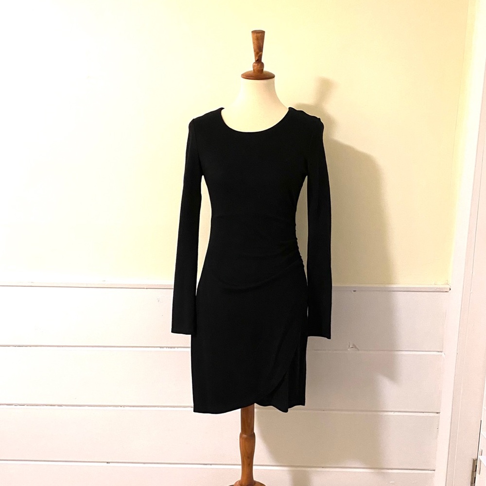 Wool rutched sweater dress by Ann Taylor size 2